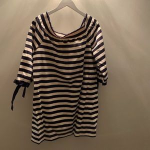 J. Crew 3/4 sleeve ribbon tie dress